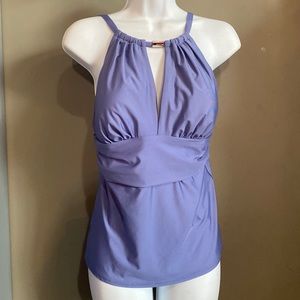 Calvin Klein Purple Tankini Swimsuit Top Separates New Small